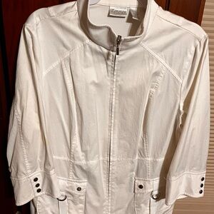 Chico's White Utility Jacket